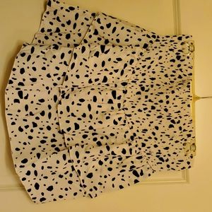 Polka-dot halter top